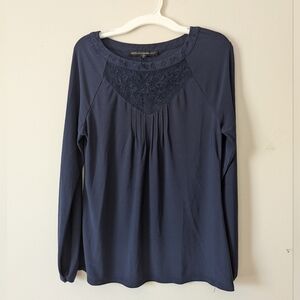 Navy Blue Blouse